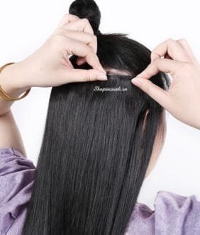 TÓC KẸP PHÍM LÀM BẰNG TÓC THẬT BY TÓC XINH