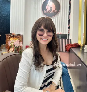 Tóc Giả Nguyên Đầu Xoăn Nhuộm Hạt Dẻ Làm Bằng Tóc Thật