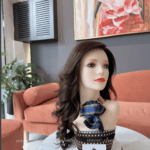 Tóc Giả Dài Nguyên đầu uốn xoăn