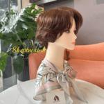 TÓC BỘ TÉM XOĂN NÂU VÀNG LÀM BẰNG TÓC THẬT