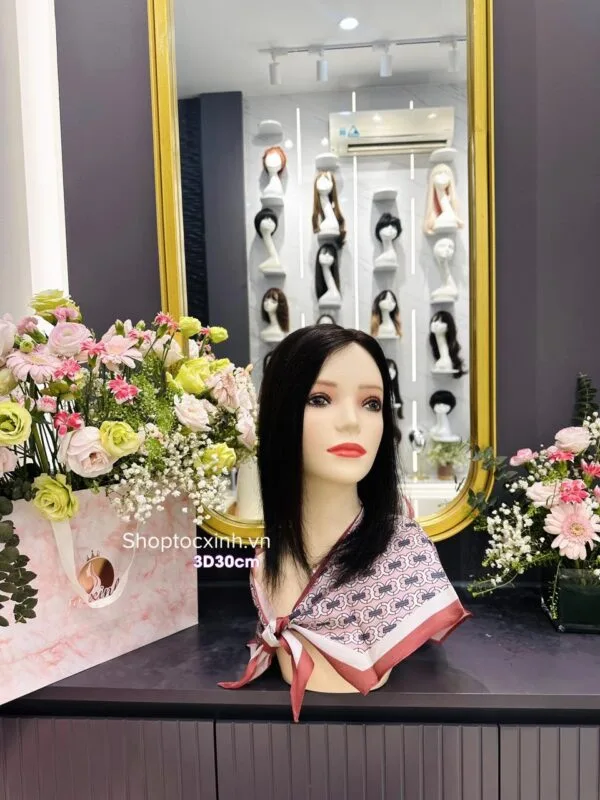 TOC MAI SIEU DA 30CM 3D TOC GIA LAM BANG TOC THAT 4