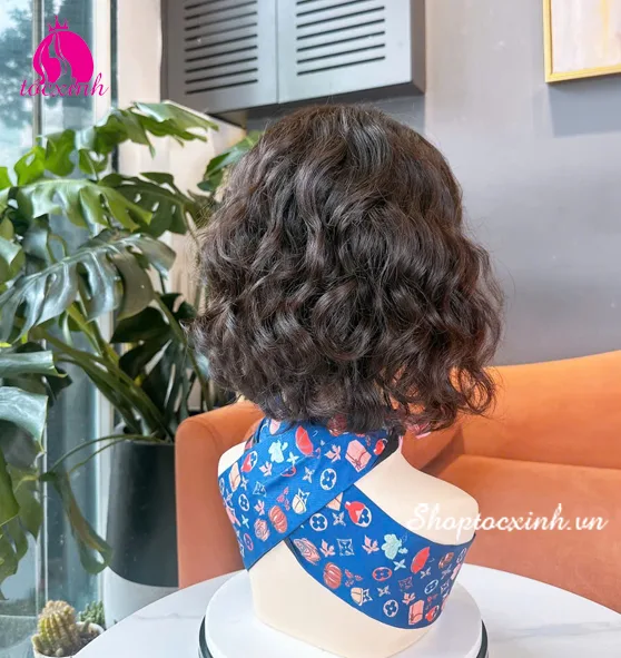 TÓC BỘ SIÊU DA LÀM BẰNG TÓC THẬT UỐN XOĂN - Ảnh 5