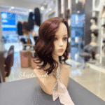 TÓC MÁI CHE ĐỈNH 4D35CM NHUỘM HẠT DẺ UỐN XOĂN ĐUÔI