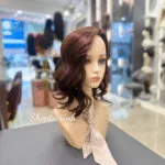 TÓC MÁI CHE ĐỈNH 4D35CM NHUỘM HẠT DẺ UỐN XOĂN ĐUÔI