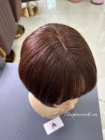 TÓC BỘ NGẮN NHUỘM NÂU ĐỎ MỘT NGÔI LÀM BẰNG TÓC THẬT - Ảnh 2