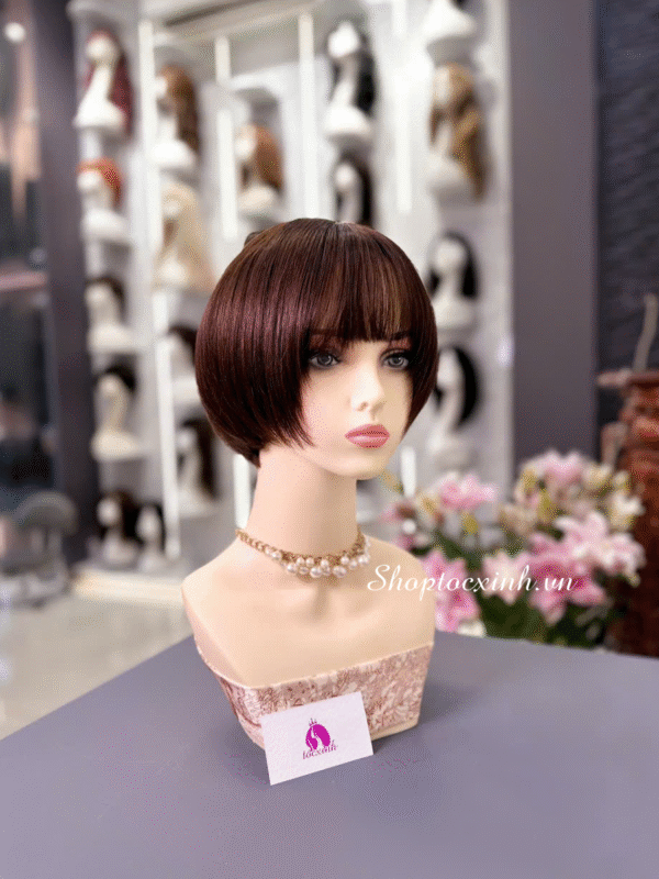 Top 5 kiểu Tóc ngắn nguyên đầu - tóc giả ngắn cho nữ bằng tóc thật phù hợp cho các mẹ Trung Niên Top 5 kiểu Tóc ngắn nguyên đầu - tóc giả ngắn cho nữ bằng tóc thật phù hợp cho các mẹ Trung Niên