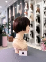 TÓC BỘ NGẮN NHUỘM NÂU ĐỎ MỘT NGÔI LÀM BẰNG TÓC THẬT - Ảnh 4