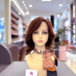 TÓC GIẢ NGUYÊN ĐẦU NGẮN UỐN XOĂN LÀM BẰNG TÓC THẬT