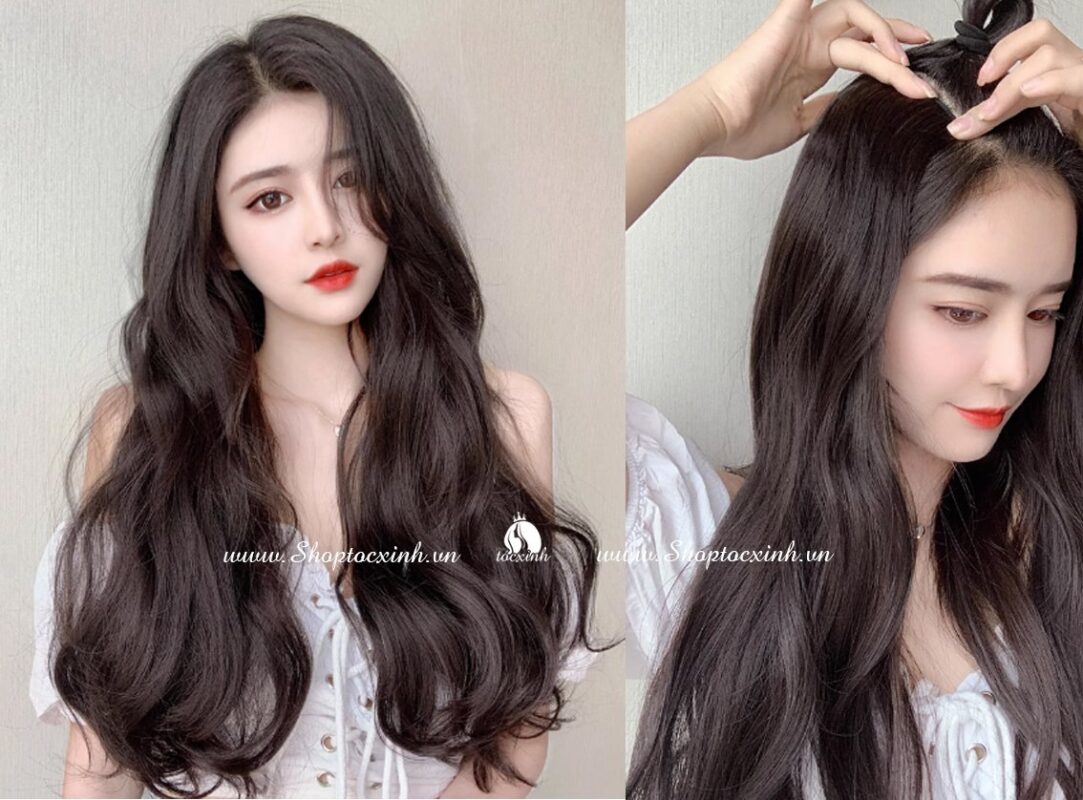 10 kiểu tóc giả đẹp tự nhiên cho nữ đang được yêu thích nhất TPHCM Tóc kẹp phím làm bằng tóc thật