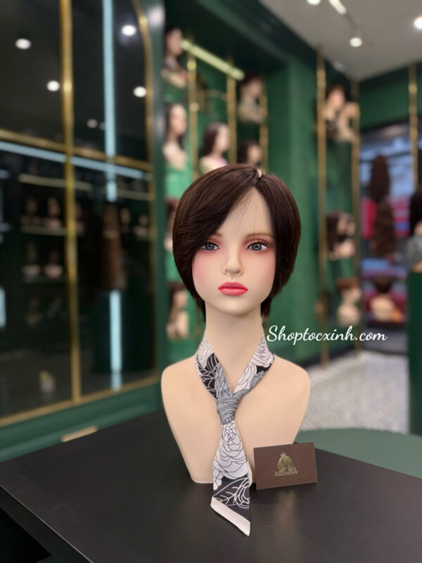 TÓC TÉM THẲNG NGUYÊN ĐẦU LÀM BẰNG TÓC THẬT