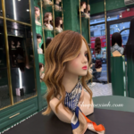 Tóc Layer uốn xoăn nhuộm Vàng