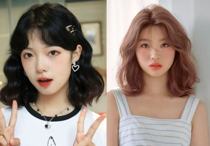 Tóc ngắn lob uốn nhẹ