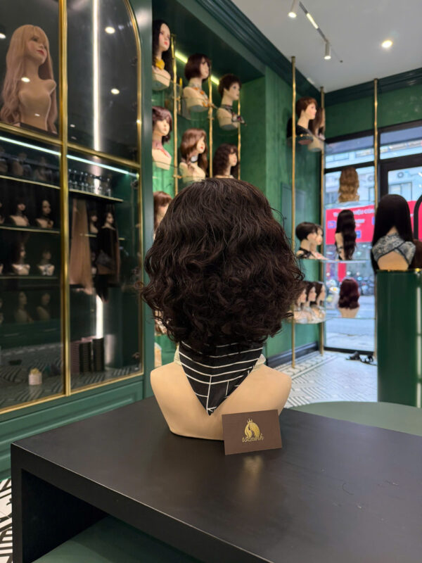 Tóc giả ngắn uốn xoăn