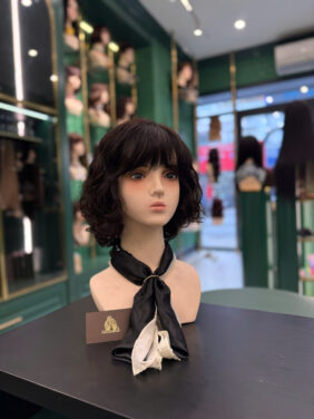 Tóc giả ngắn uốn xoăn