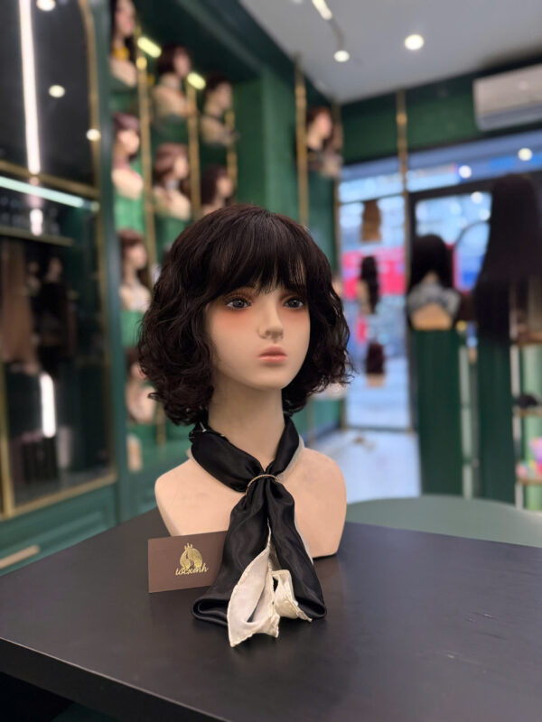 Tóc giả ngắn uốn xoăn