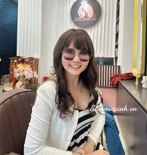 hướng dẫn sử dụng tóc mái giả trung niên