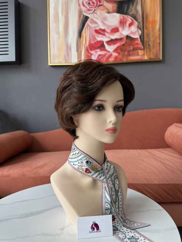 hướng dẫn sử dụng tóc mái giả trung niên