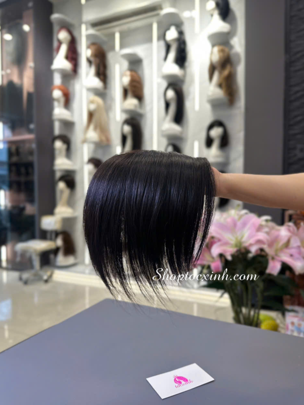 hướng dẫn sử dụng tóc mái giả trung niên