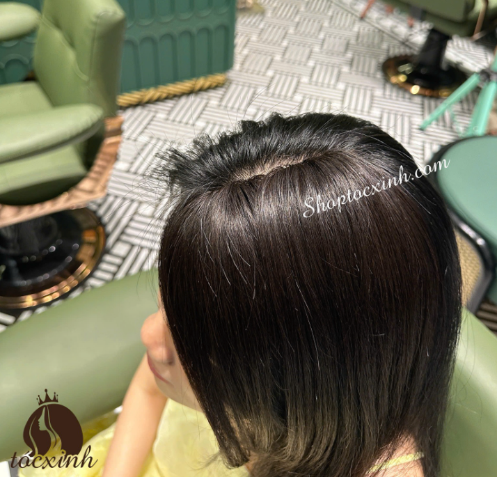 hướng dẫn sử dụng tóc mái giả trung niên
