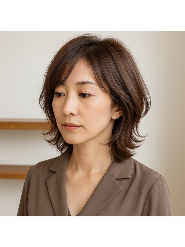 hướng dẫn sử dụng tóc mái giả trung niên